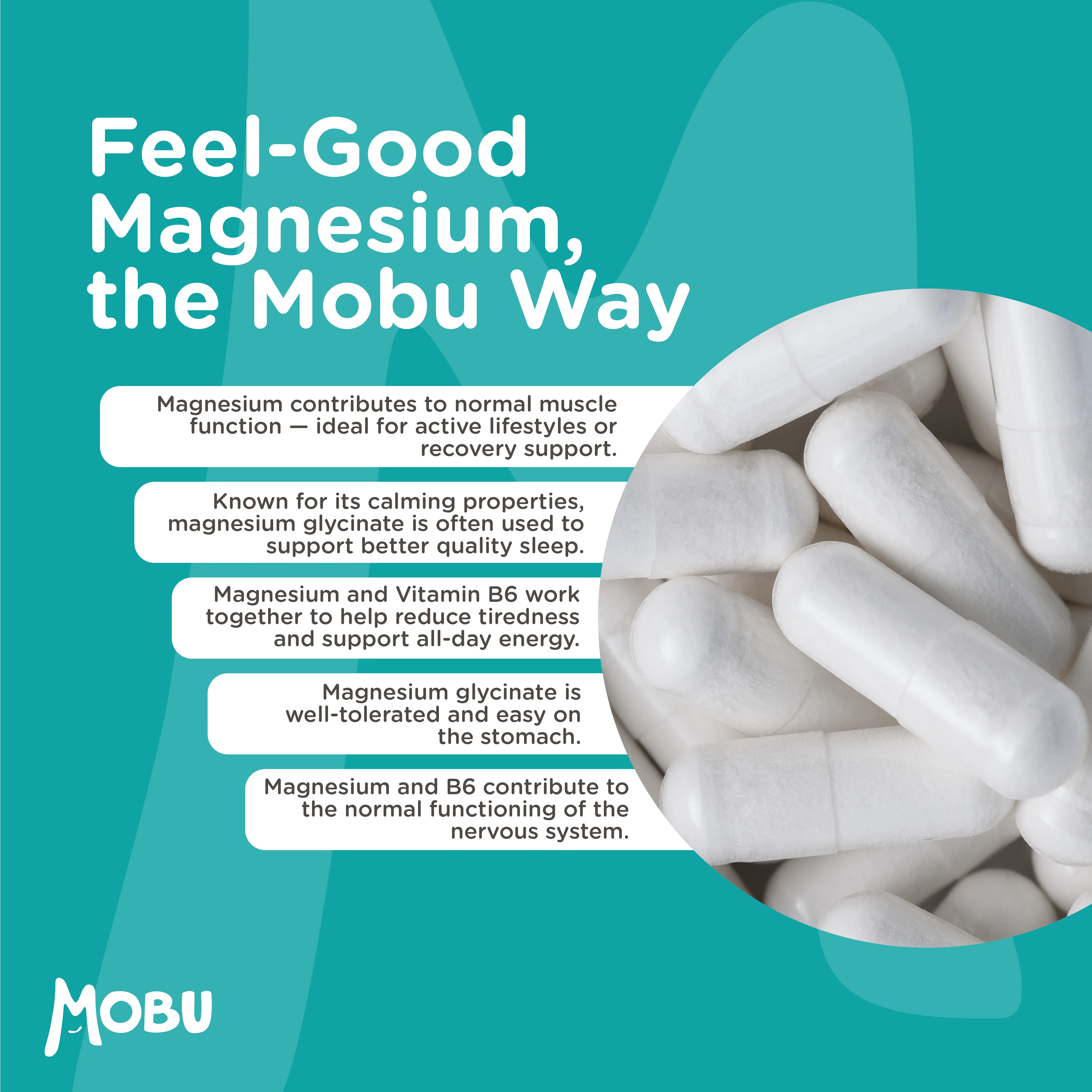 Clean Magnesium Glycinate 1500mg & Vitamin B6 - Image 3