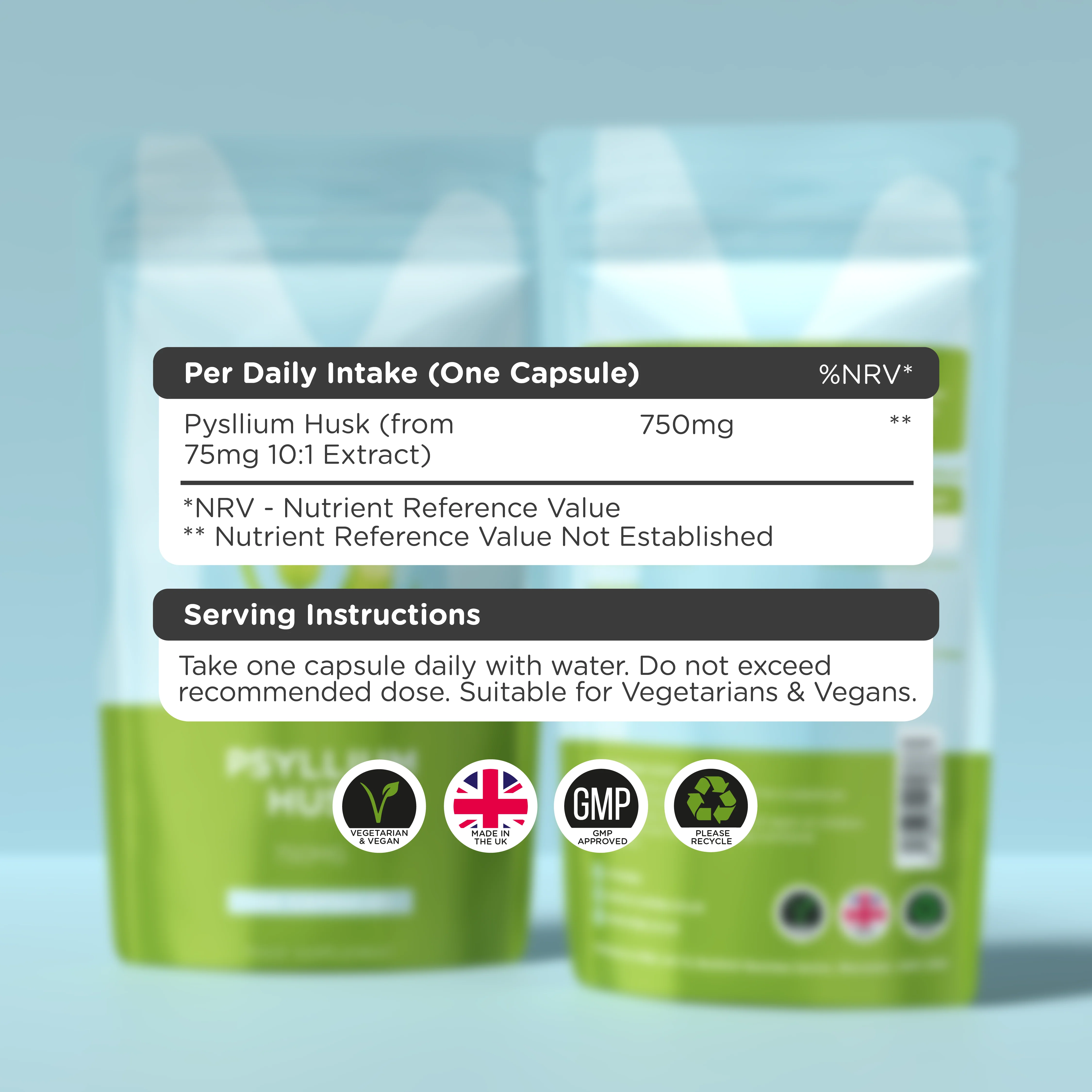 Psyllium Husk 750mg - Image 4